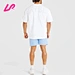 light blue workout shorts